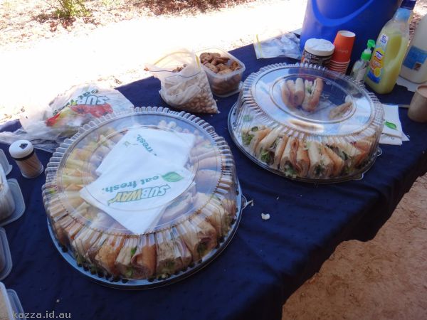 Subway lunch platters we had in Mt Isa