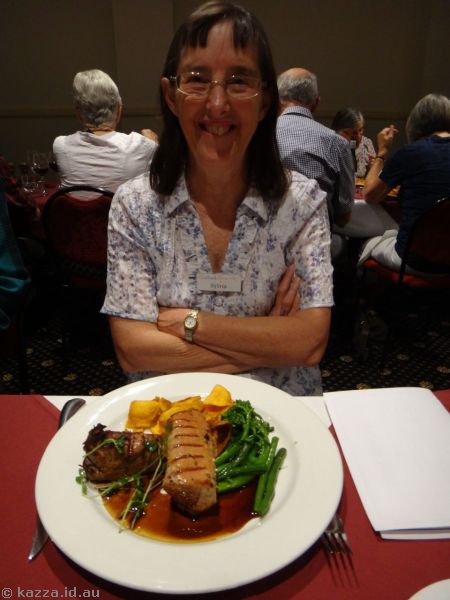 Mum with her pork tenderloin