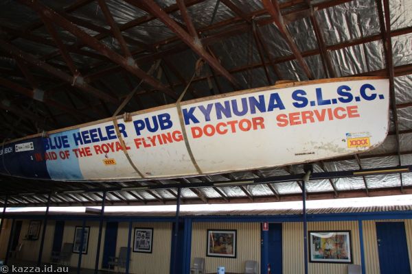 Kynuna Surf Life Saving Club boat.  Yeup.