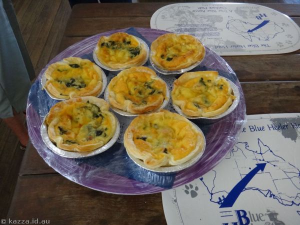 Locally made quiches