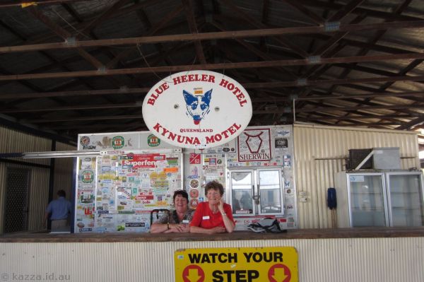 Shaz and Lynda at the Blue Heeler Pub