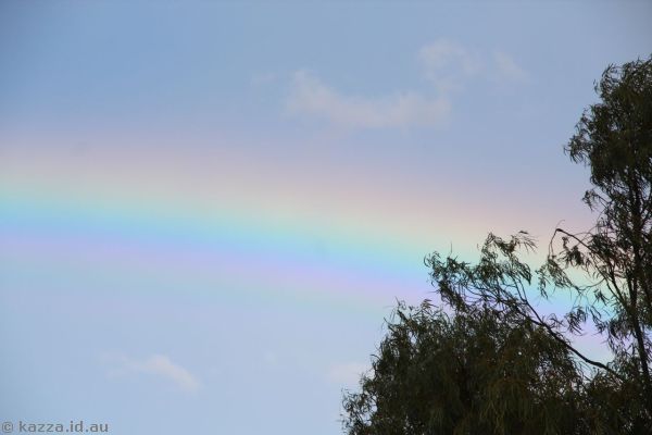Rainbow outside the Waltzing Matilda Centre
