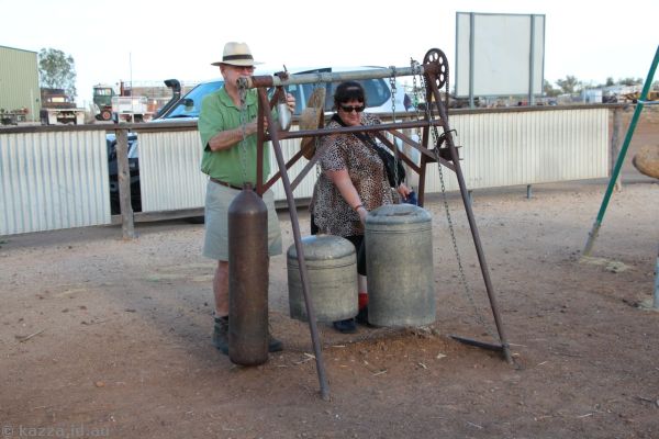 John and Shaz playing at the Musical Fence