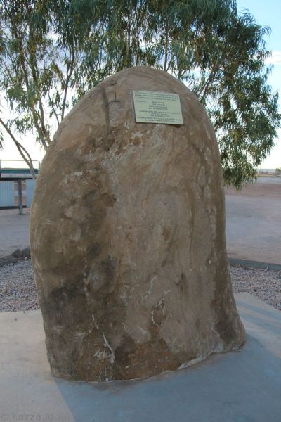 Qantas origin memorial celebrating 80 years since formation of Qantas in Winton