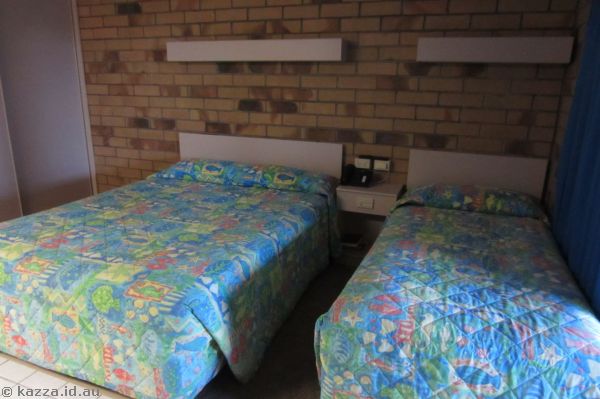 Beds in our room<br>Photo by Mum