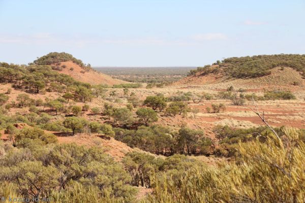 Countryside at the Dinosaur Stampede National Monument