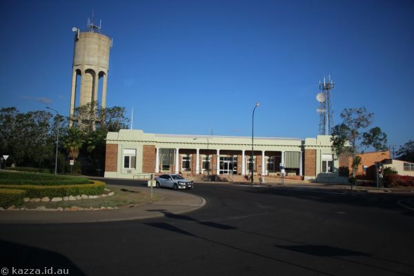 Water tower and Longreach Council building
