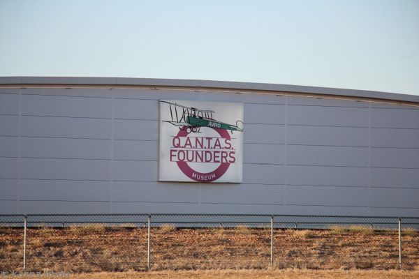 Qantas Founders Museum sign