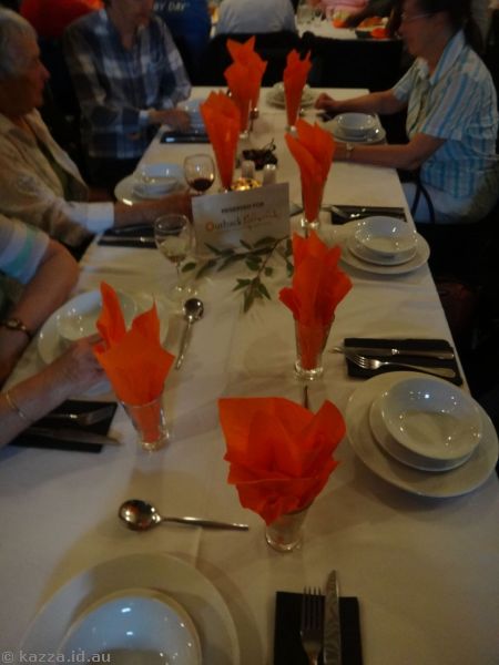 Table setup for dinner