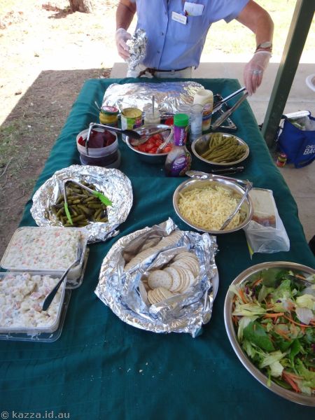 Picnic lunch at Longreach