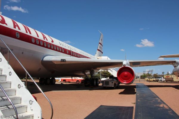 Qantas Boeing 707-100 VH-XBA at Longreach