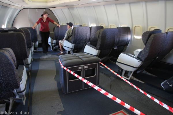 First class section of the 747