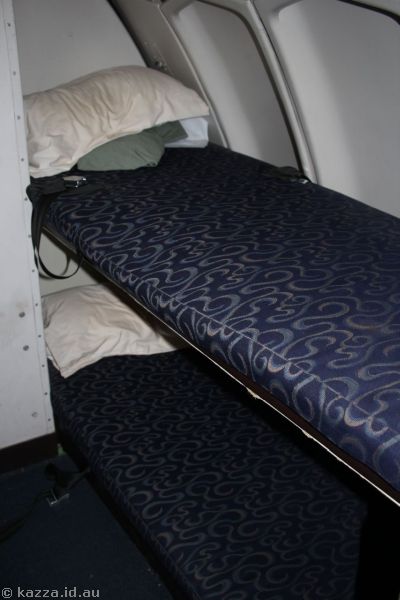 Crew sleeping quarters on the 747
