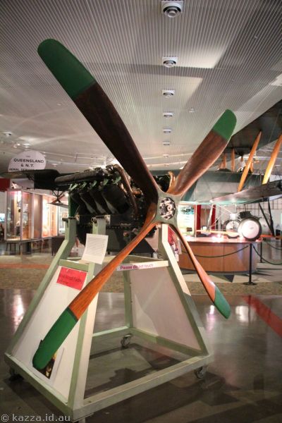 The engine from one of Qantas' first aircraft