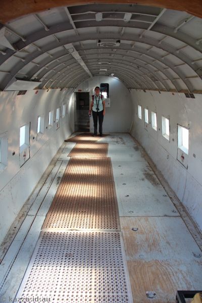 Mum inside the DC-3