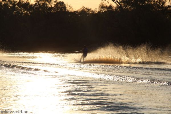 Water skiier on the Thomson River