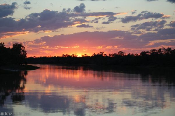 Sunset over the Thomson River