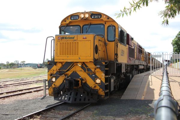 Cattle transport train in Barcaldine