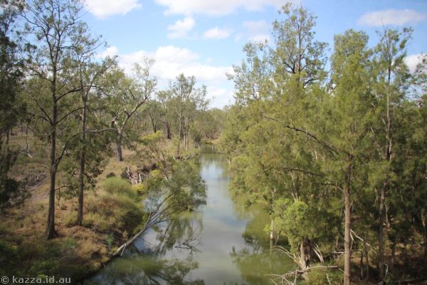 Crossing the Nogoa River near Emerald