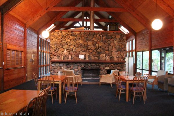 Inside the main building