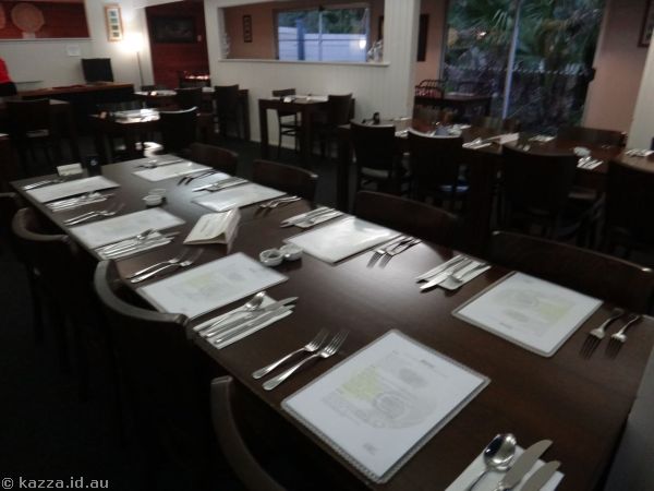 Table setup for dinner