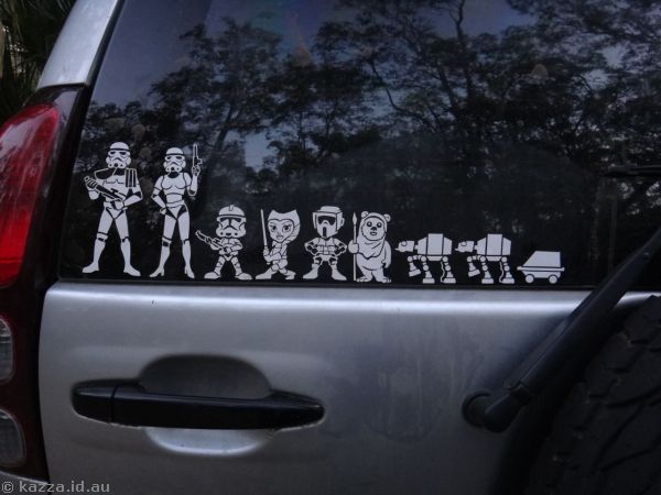Star Wars family stickers
