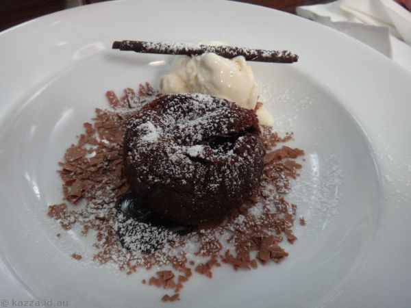 Chocolate pudding which was very nice