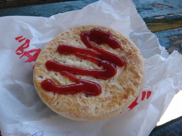 Pies outside the Big Rig museum
