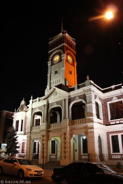 Toowoomba City Hall by night
