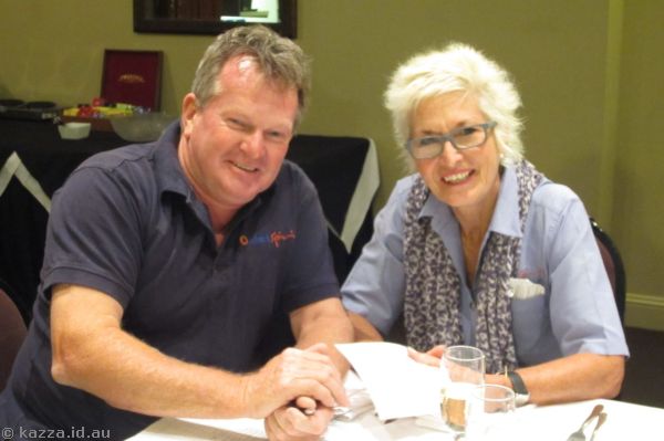 John and Penny on the last night of the tour