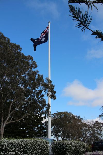 Flag pole at Picnic Point