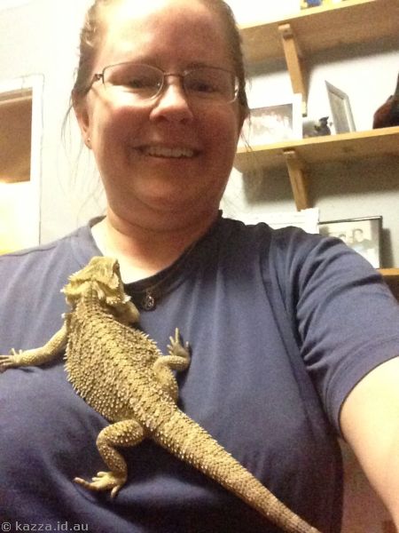 Me and the bearded dragon