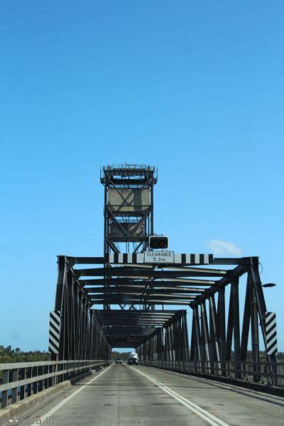 Crossing the Harwood Bridge over the Clarence River