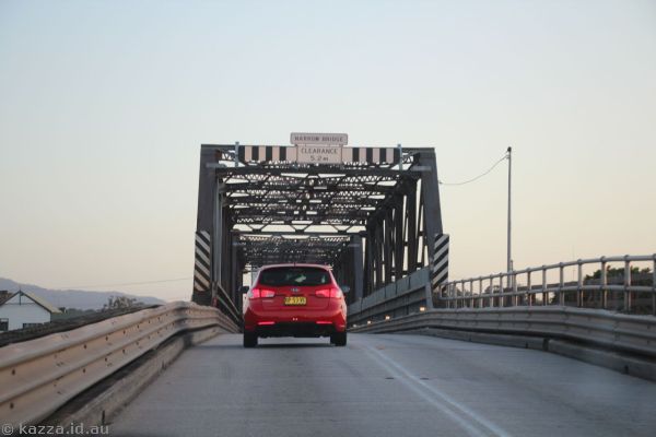 Crossing the Nambucca River at Macksville