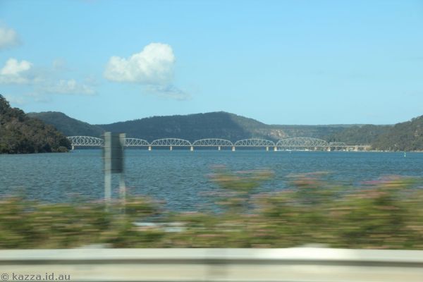 Railway bridge over the Hawkesbury River