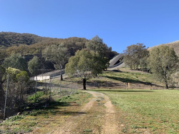 Blowering Dam spillway