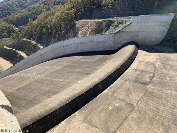 Blowering Dam spillway