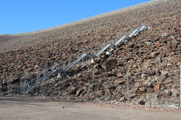 Staircase on face of Blowering Dam