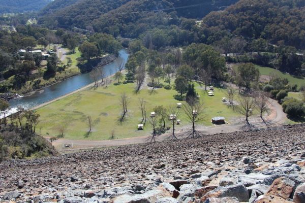 View of Brandy Mary Park from Blowering Dam