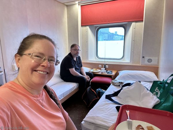 Me and Stu in our day cabin