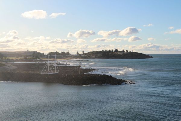 Aikenhead Point at the entrance of the Mersey River in Devonport