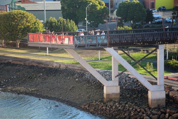 Elevated walkway and viewing point in Devonport