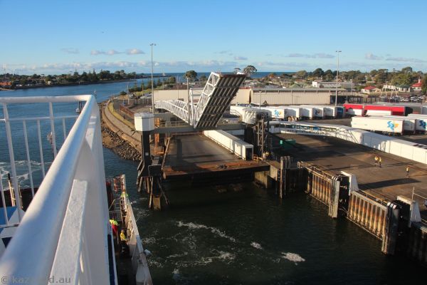 About to dock in Devonport