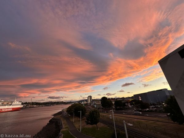 Pretty clouds at sunset