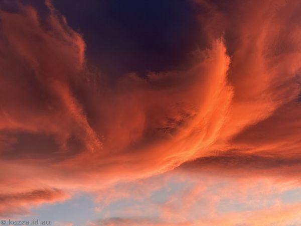 Pretty clouds at sunset