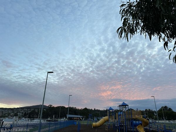 Pretty clouds over St Helens