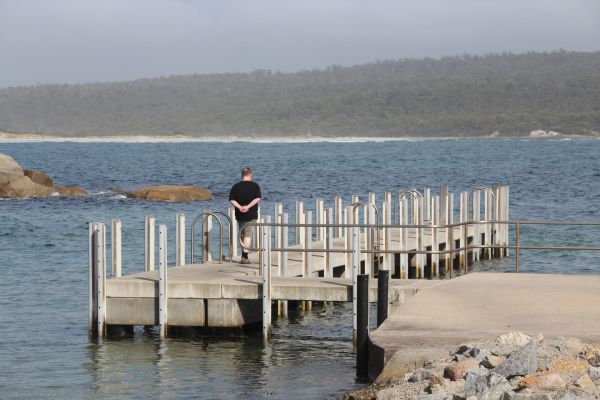 Stu at Burns Bay boat ramp