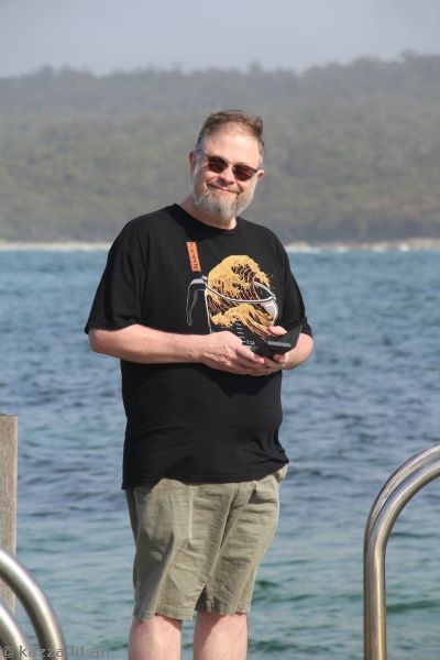 Stu at Burns Bay boat ramp