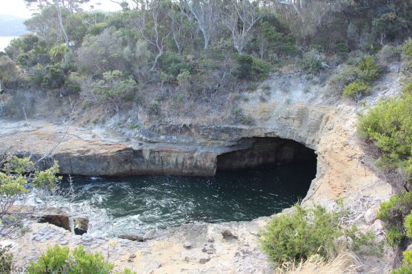Blowhole near Pirates Bay