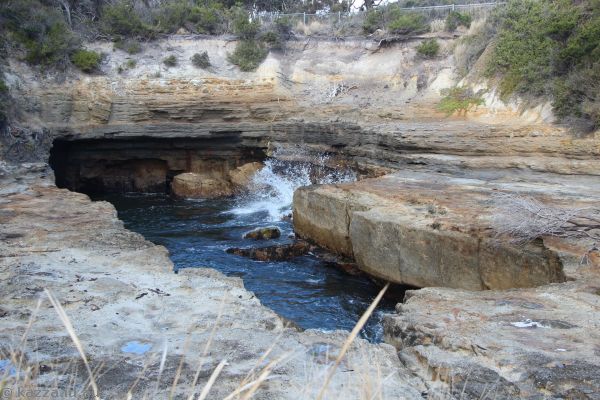 Blowhole near Pirates Bay